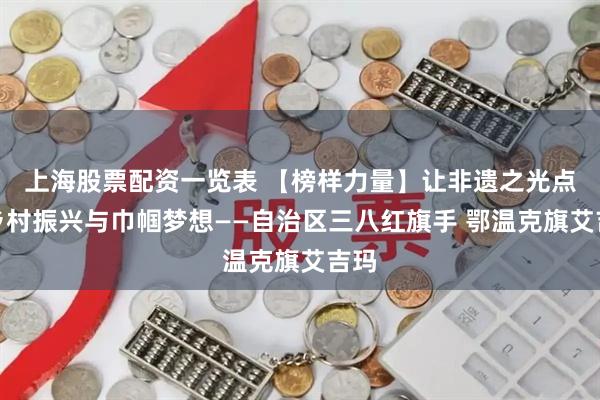 上海股票配资一览表 【榜样力量】让非遗之光点亮乡村振兴与巾帼梦想——自治区三八红旗手 鄂温克旗艾吉玛